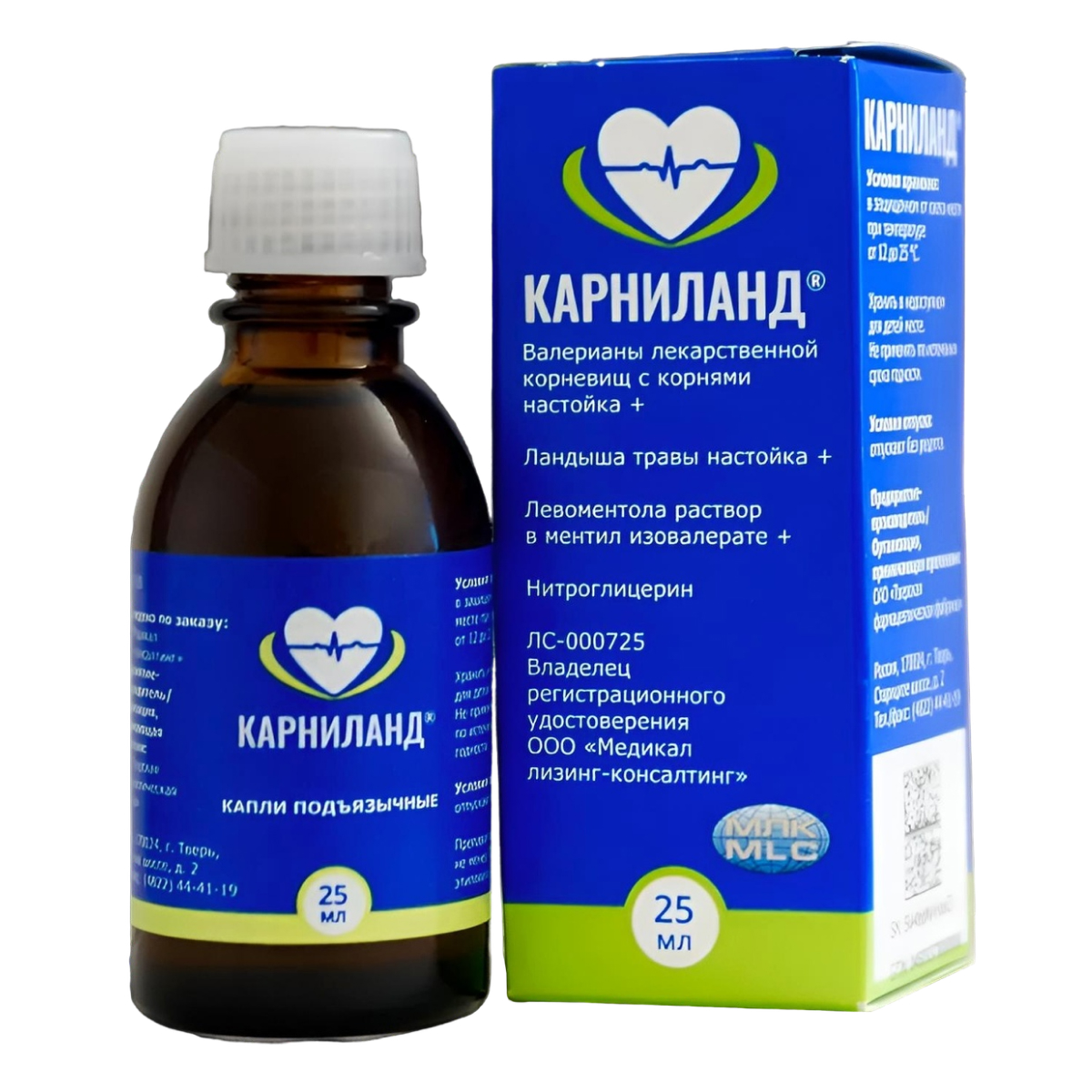 Карниланд, капли подъязычные, флакон, 25 мл
