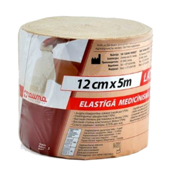 

Бинт эластичный компрессионный Лаума мод 2 Latex Free ВР (5м х 12см)