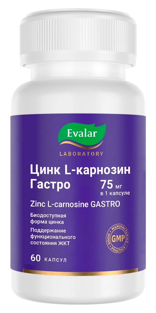Цинк-L-карнозин Гастро, капсулы, 60 шт.
