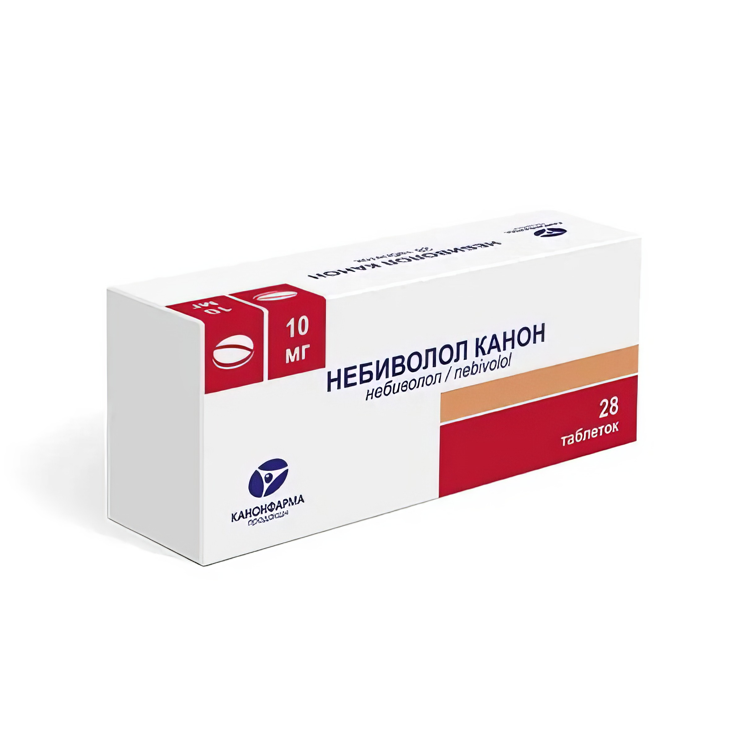 Небиволол Канон, таблетки 10 мг, 28 шт. купить по цене 608 руб. в Москве,  инструкция, отзывы в интернет-аптеке Polza.ru