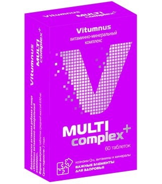 VitUmnus, витаминно-минеральный комплекс, таблетки, 60 шт.