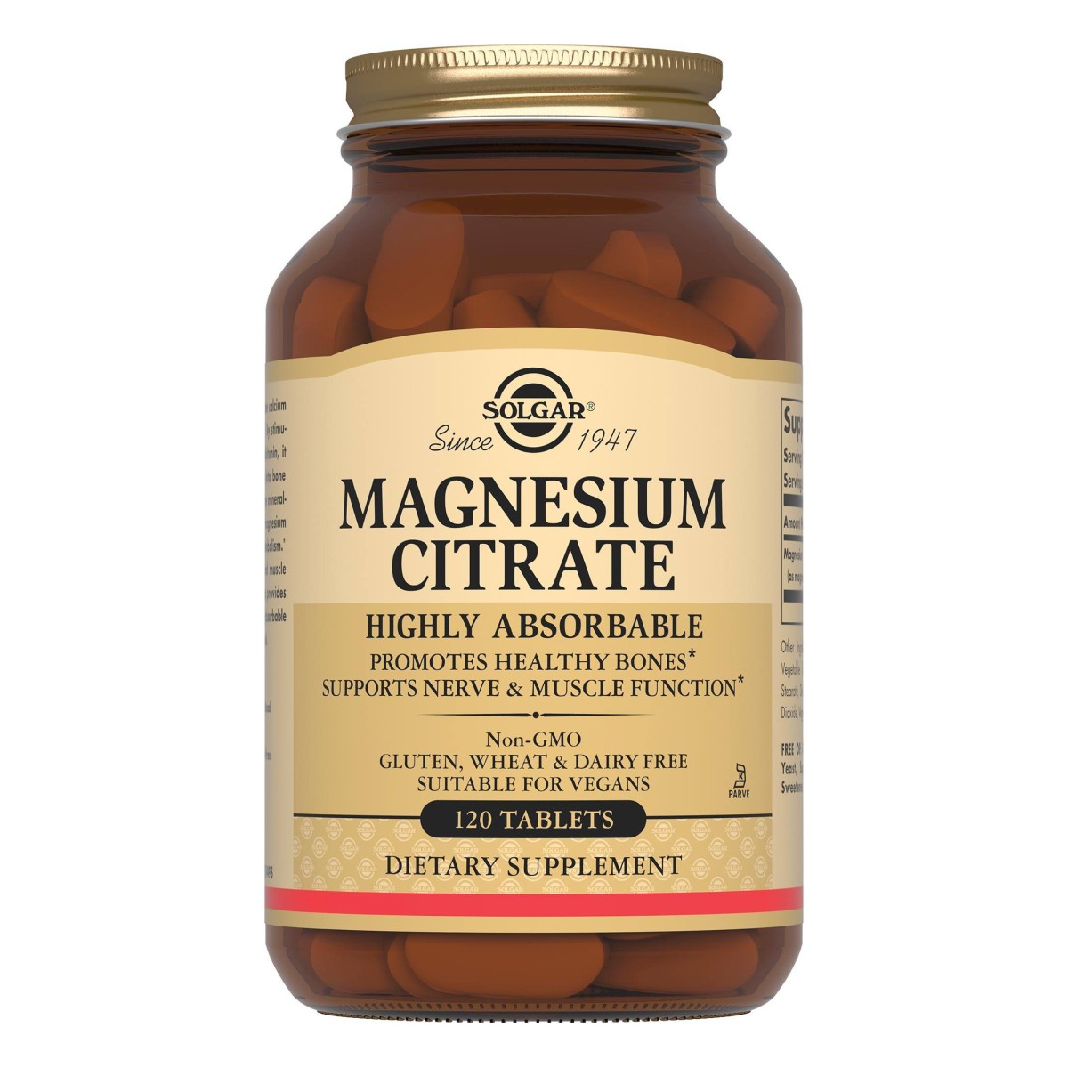 Солгар Цитрат магния, таблетки, 120 шт.