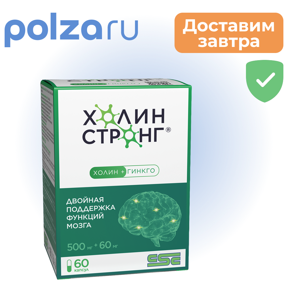 

Холин Стронг, капсулы 0,588 г, 60 шт.