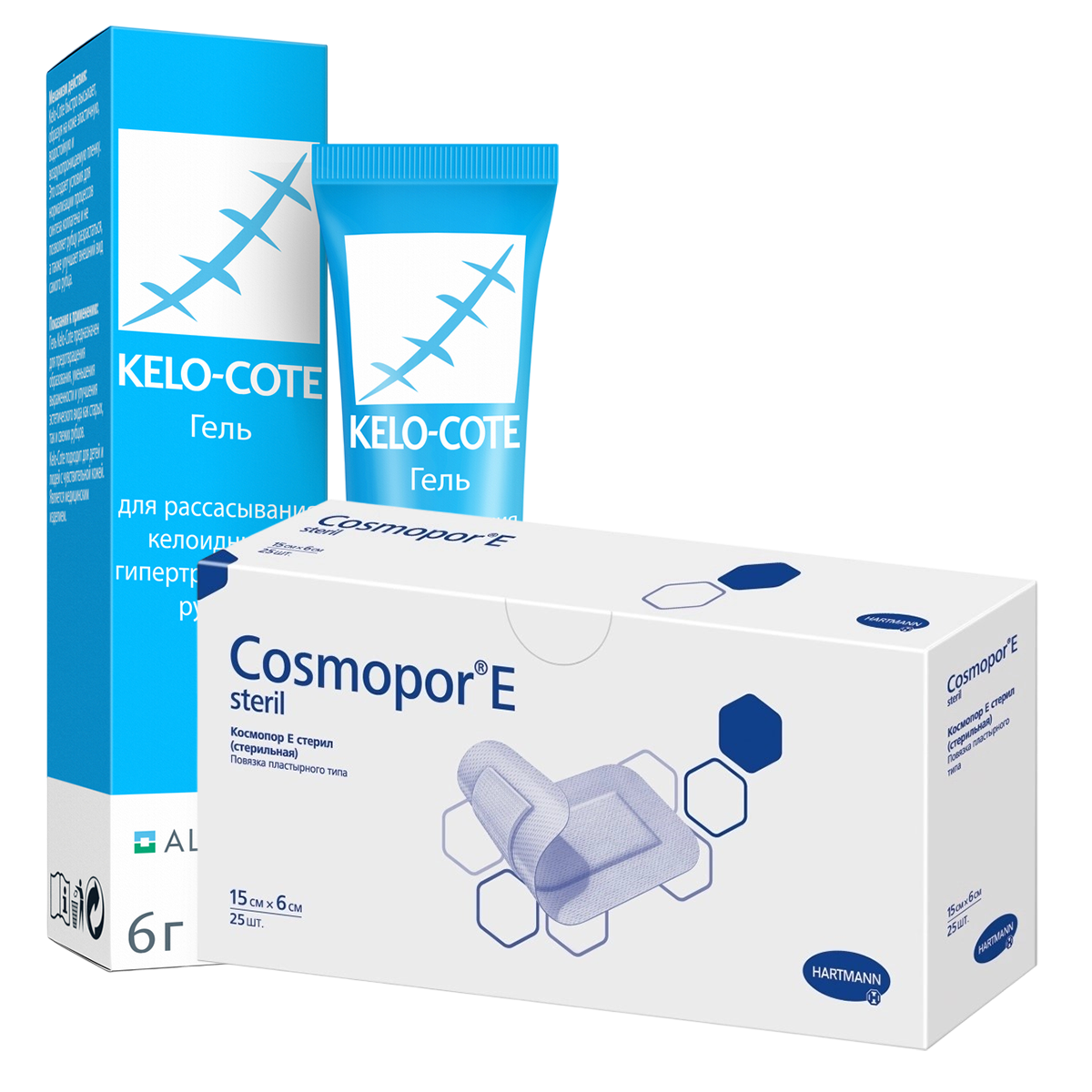 

Набор Кело-Кот гель 6г и повязки Cosmopor E 25шт