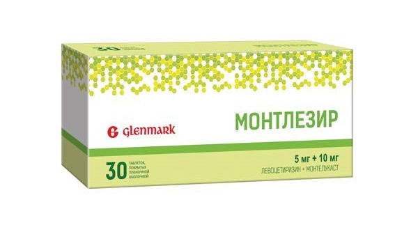 Монтлезир, таблетки 5 мг + 10 мг, 30 шт. моксонидин таблетки покрытые пленочной оболочкой 200мкг 14