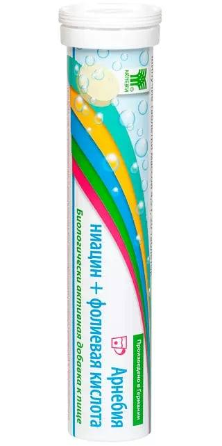 

Арнебия Ниацин+Фолиевая кислота, таблетки, 20 шт.