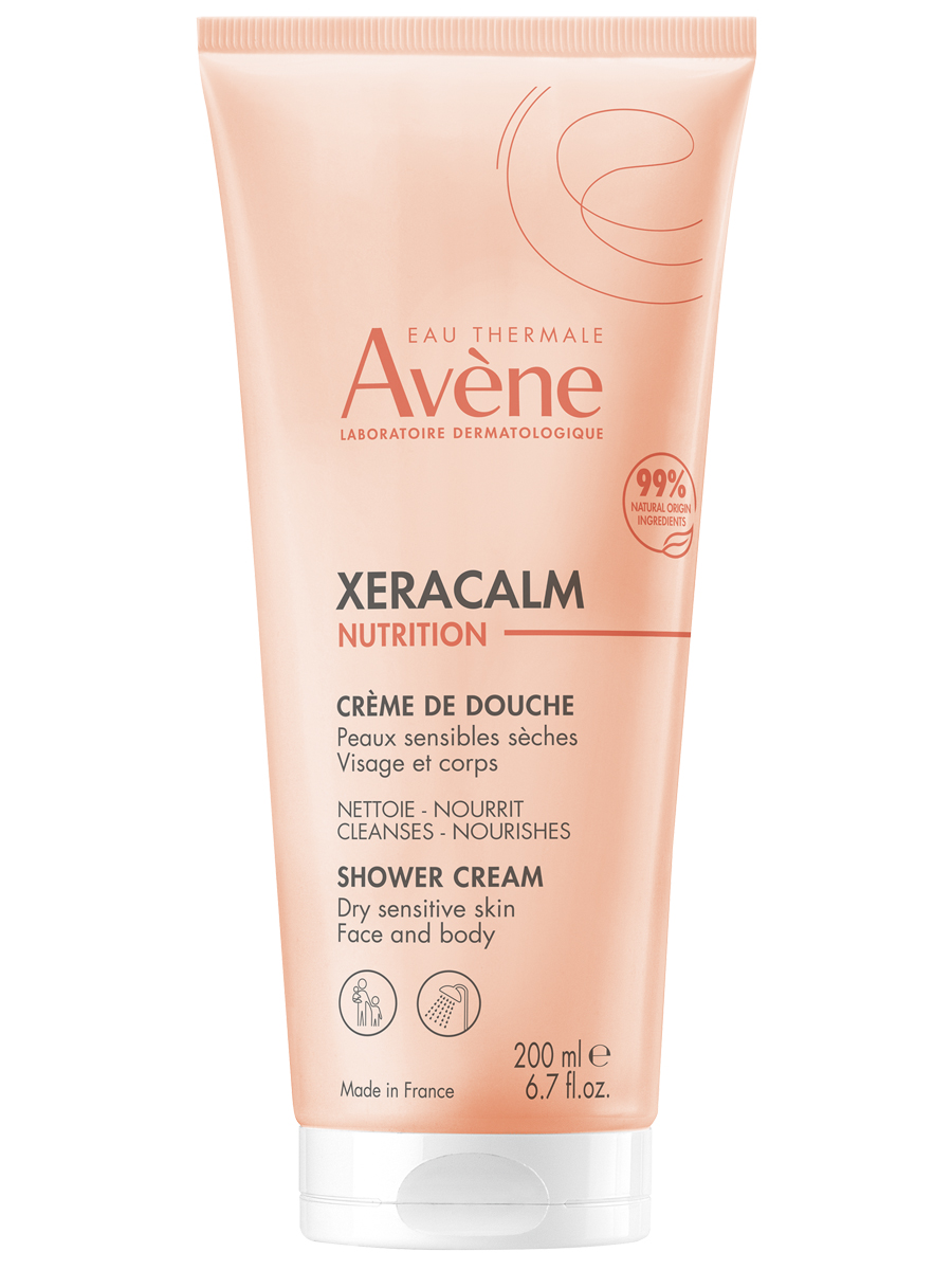 Avene XeraCalm Nutrition, крем-гель легкий питательный очищающий 200 мл