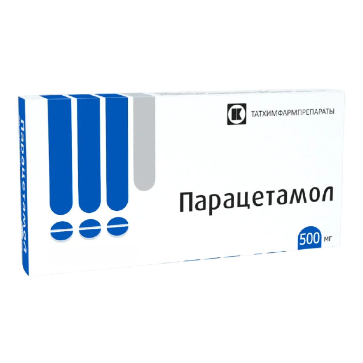 

Парацетамол, таблетки, 500 мг