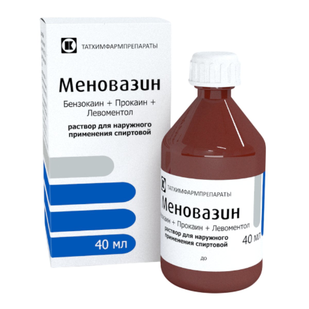 Меновазин, раствор для наружного применения спиртовой флакон 40 мл, 1 шт.