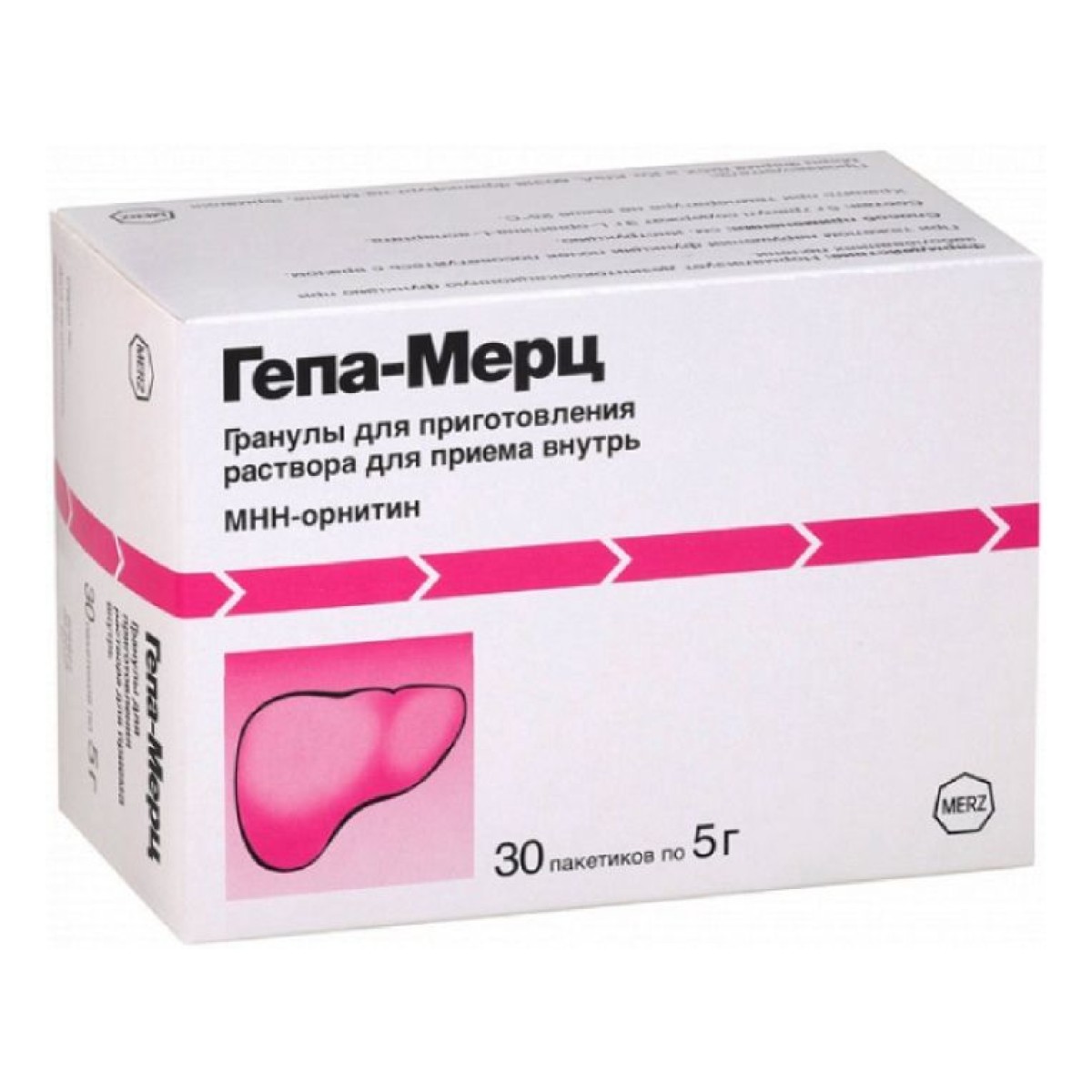 Гепа-Мерц, гранулы в пакетиках по 5 г, 30 шт.