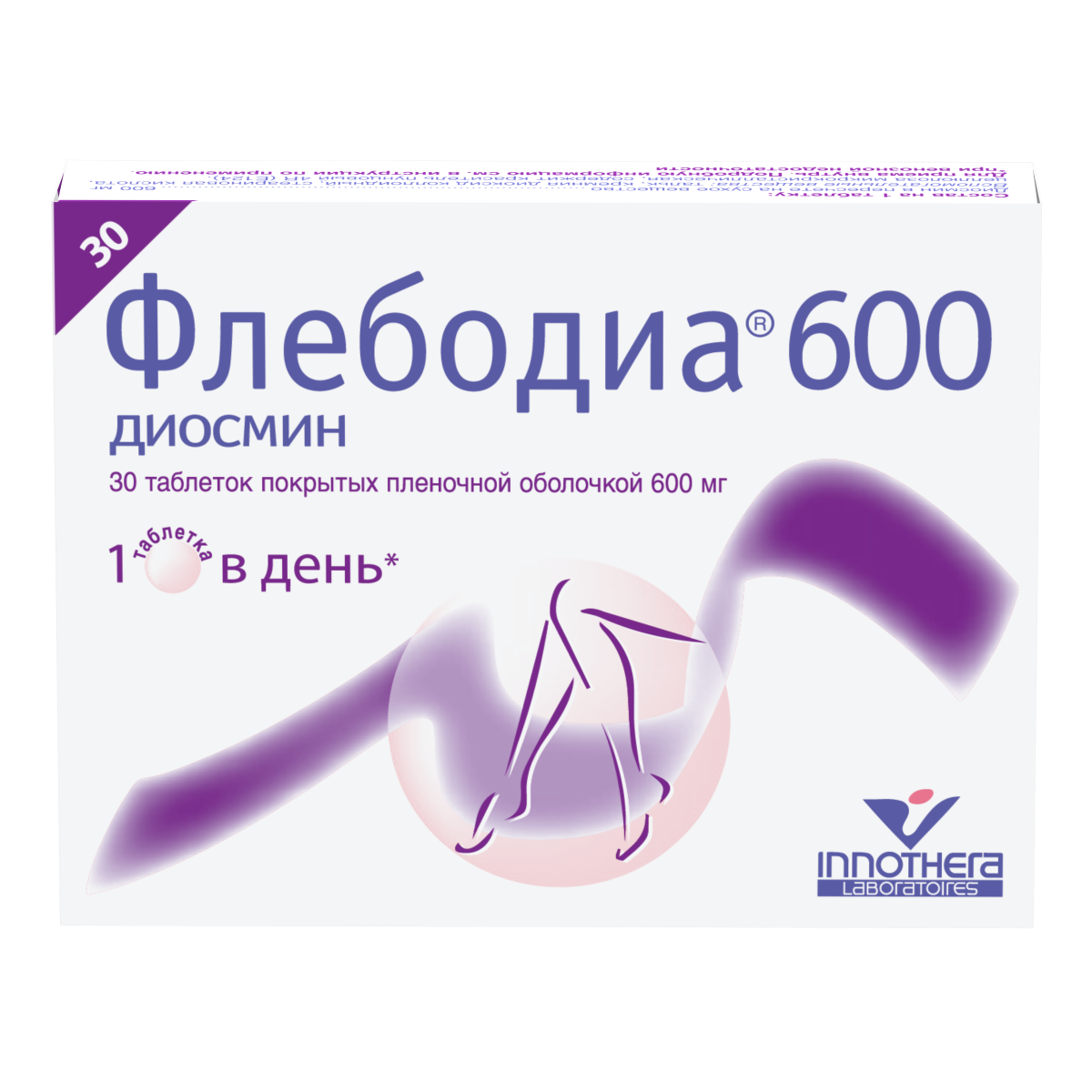 

Флебодиа 600, таблетки покрыт. плен. об. 600 мг, 30 шт.