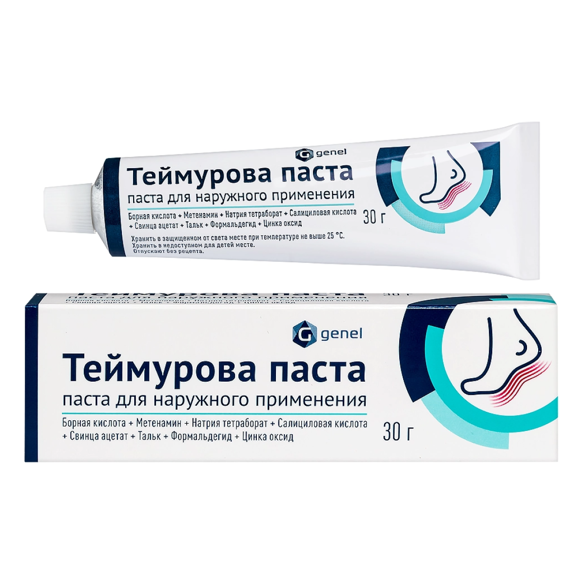 Теймурова паста, паста для наружного применения 30 г, 1 шт.