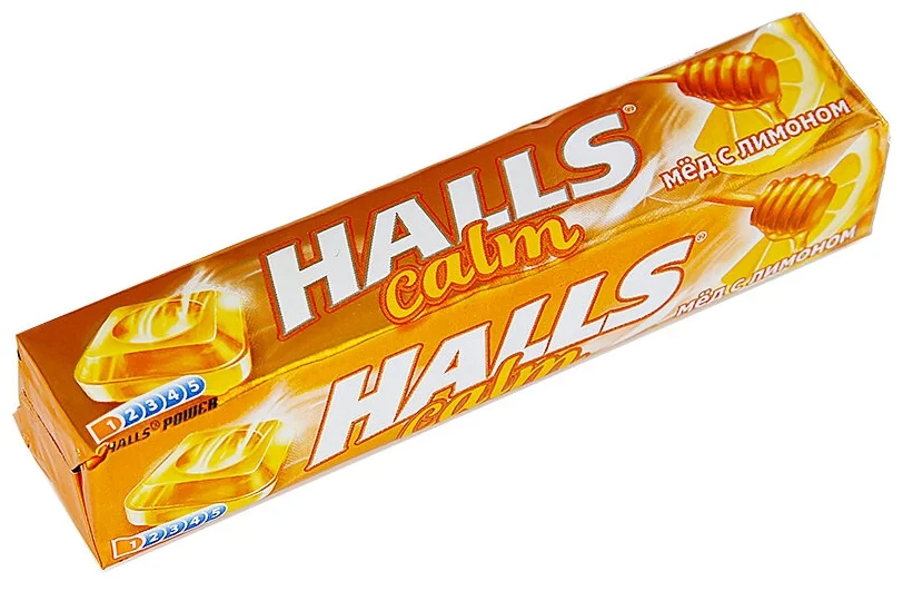

Halls, карамель леденцовая (мед-лимон), 12 шт.