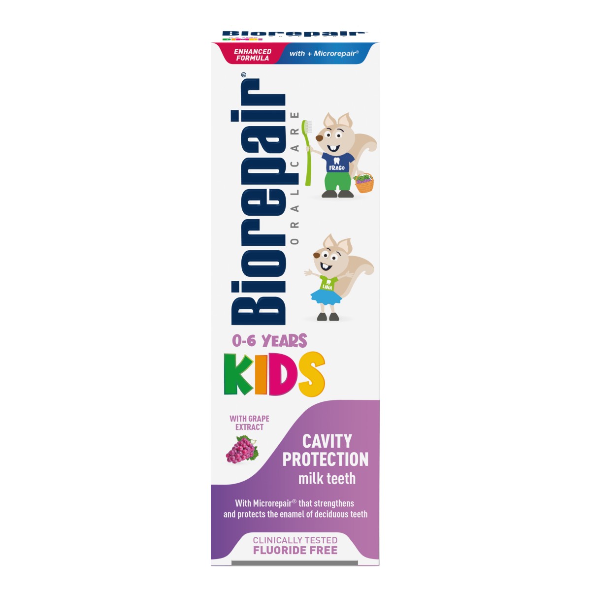 Biorepair Kids uva/Биорепейр детская зубная паста (виноград) с 0 лет, 50 мл
