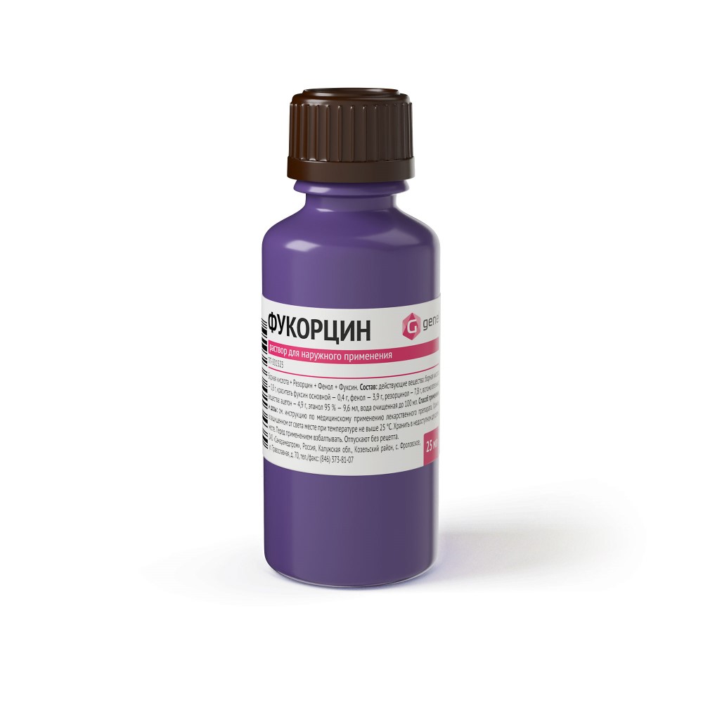 

Фукорцин, раствор, 25 мл
