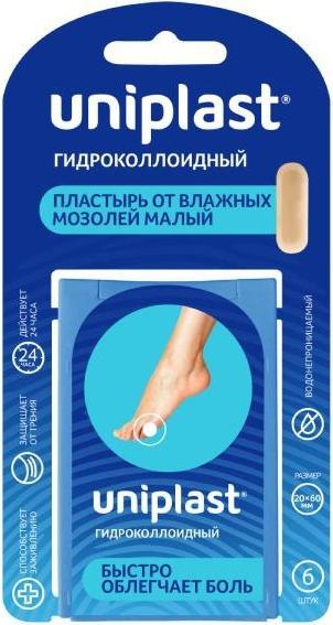 

Пластырь Унипласт гидроколлоидный от натоптышей, 2 см х 6 см, 6 шт.