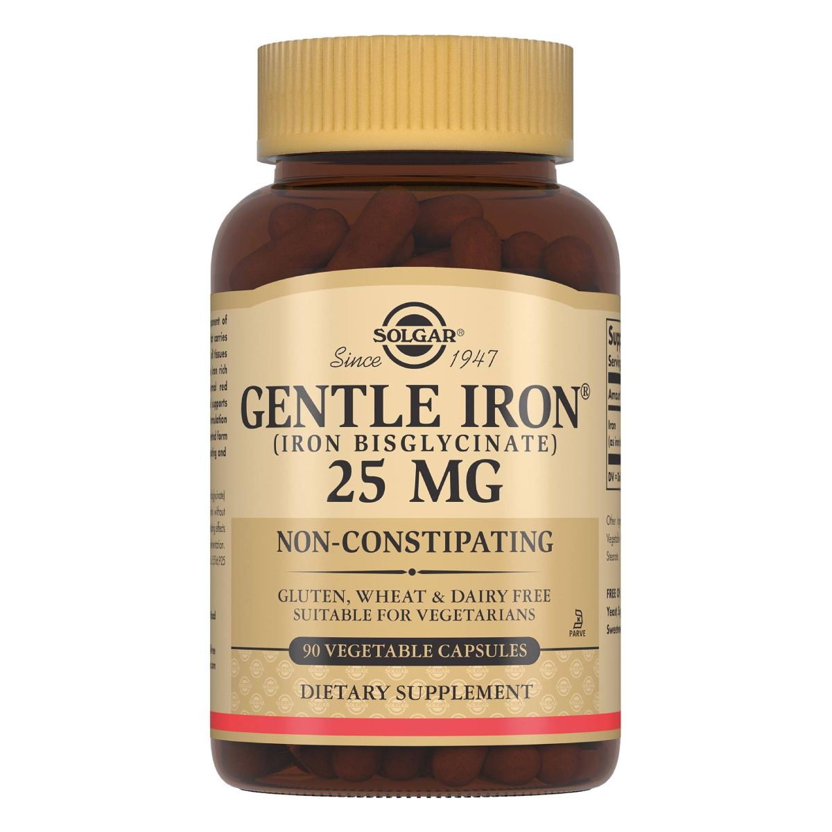 Солгар Джентл Айрон, капсулы, 25 мг