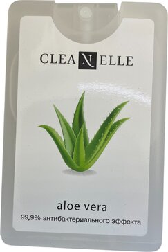 Cleanelle спрей для рук антибактериальный 20мл алоэ вера