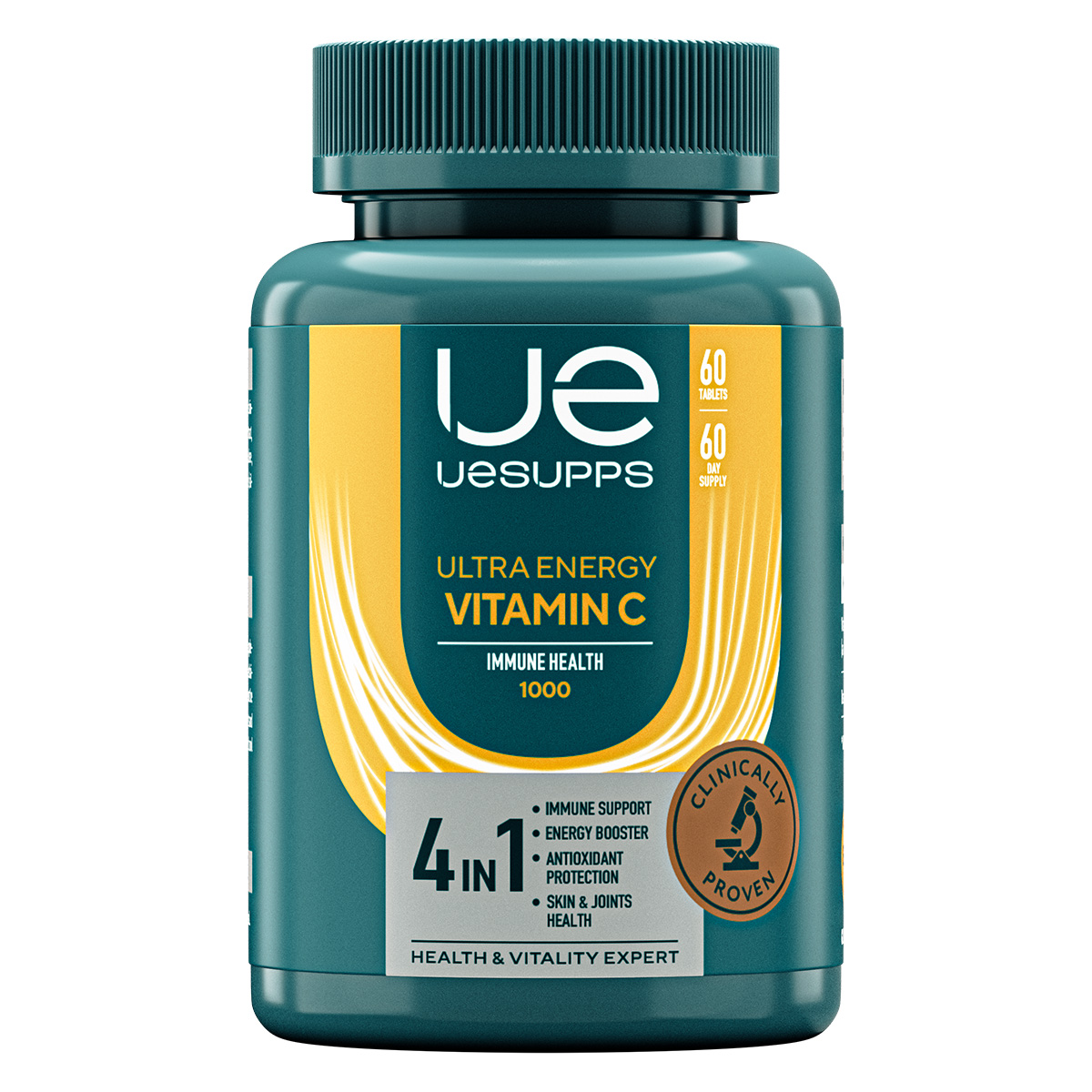 

UESUPPS Ультра Энерджи Витамин C, таблетки, 60 шт.