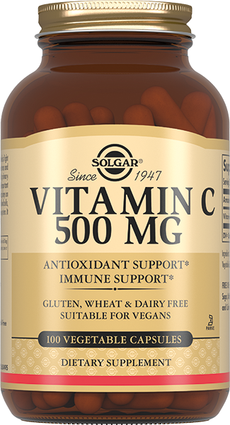 Солгар Витамин C капс 500 мг х100 nahrin витамин д3 кальций капс 37 8 г 60 шт