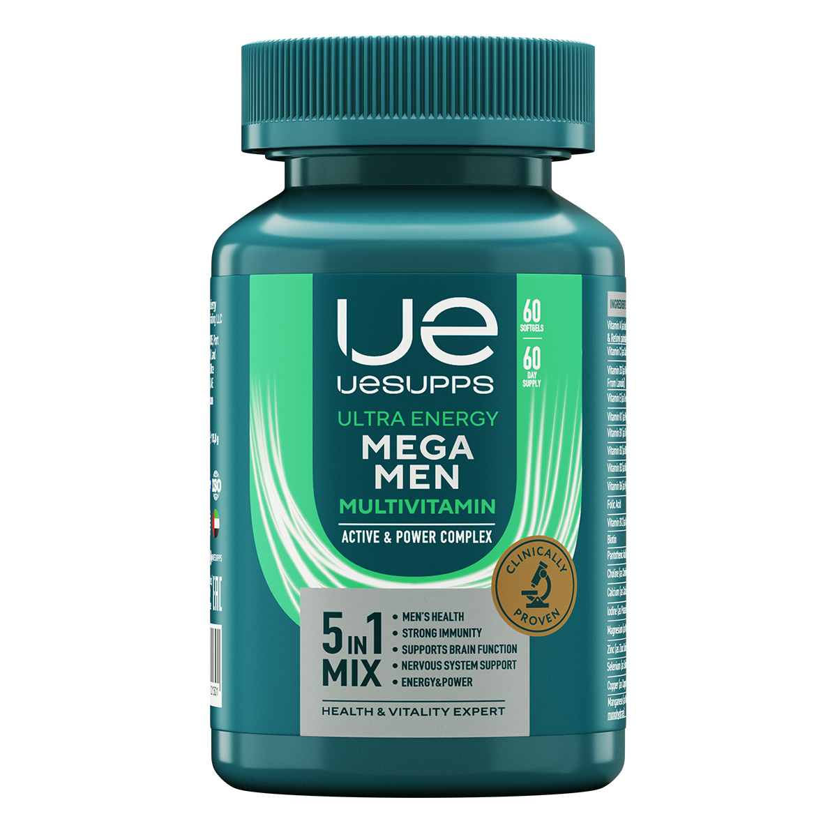 

UESUPPS Ультра Энерджи Мега Мен Мультивитамин, капсулы
