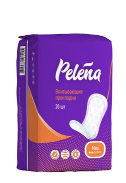 Прокладки впитывающие мини 20 шт Pelena