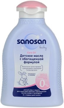 

Sanosan, детское масло с обогащающей формулой, 200 мл