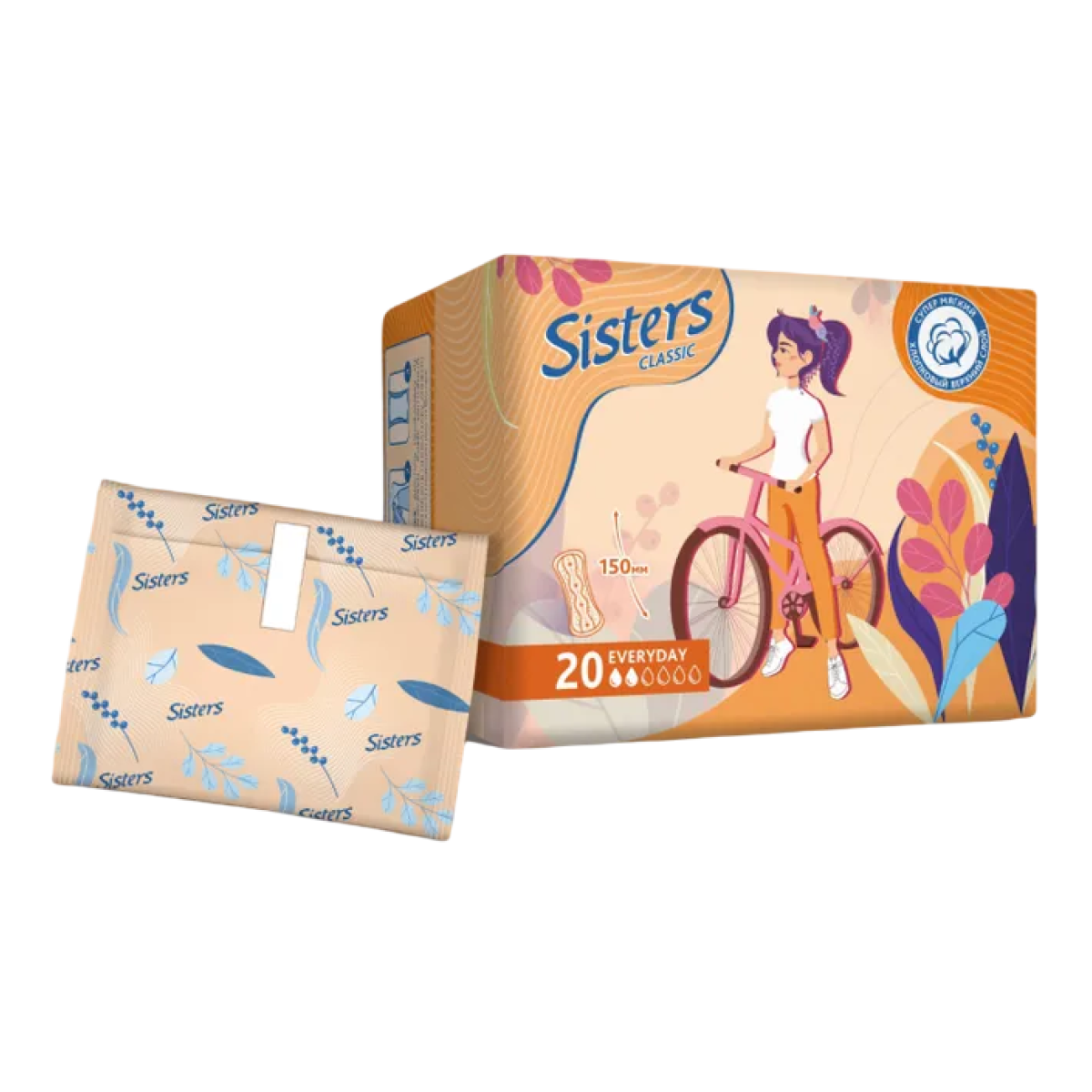 Прокладки Sisters Classic Ежедневные 20 шт 72₽