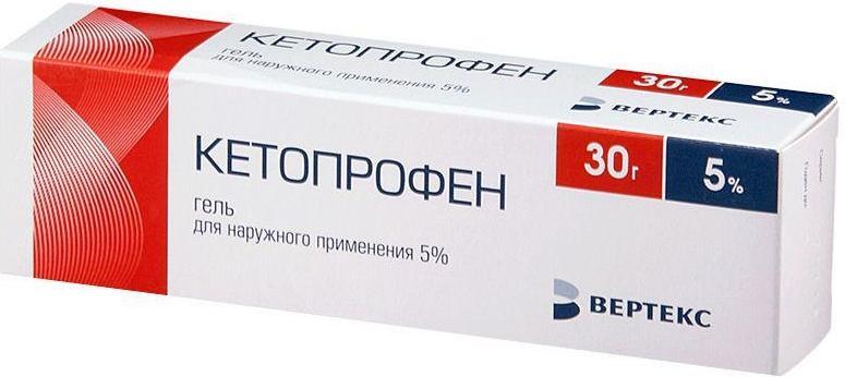 

Кетопрофен, гель 5%, 30 г