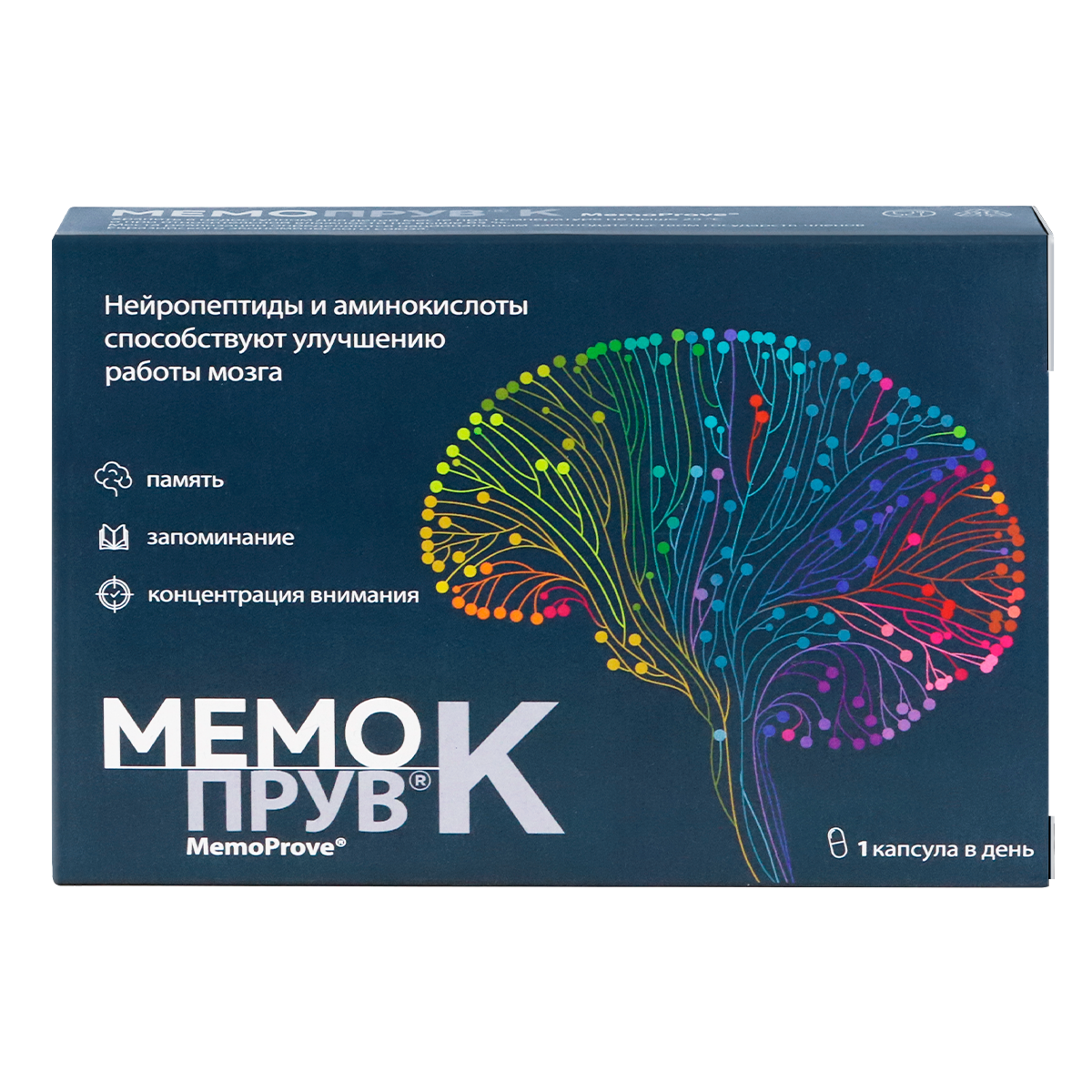 Мемопрув К, 430 мг, 30 шт, капсулы