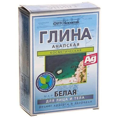 Фитокосметик Глина Белая Анапская косметический тальк 100 г №1