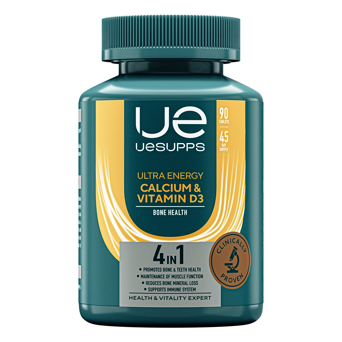 

UESUPPS Ультра Энерджи Кальций и Витамин D3, таблетки