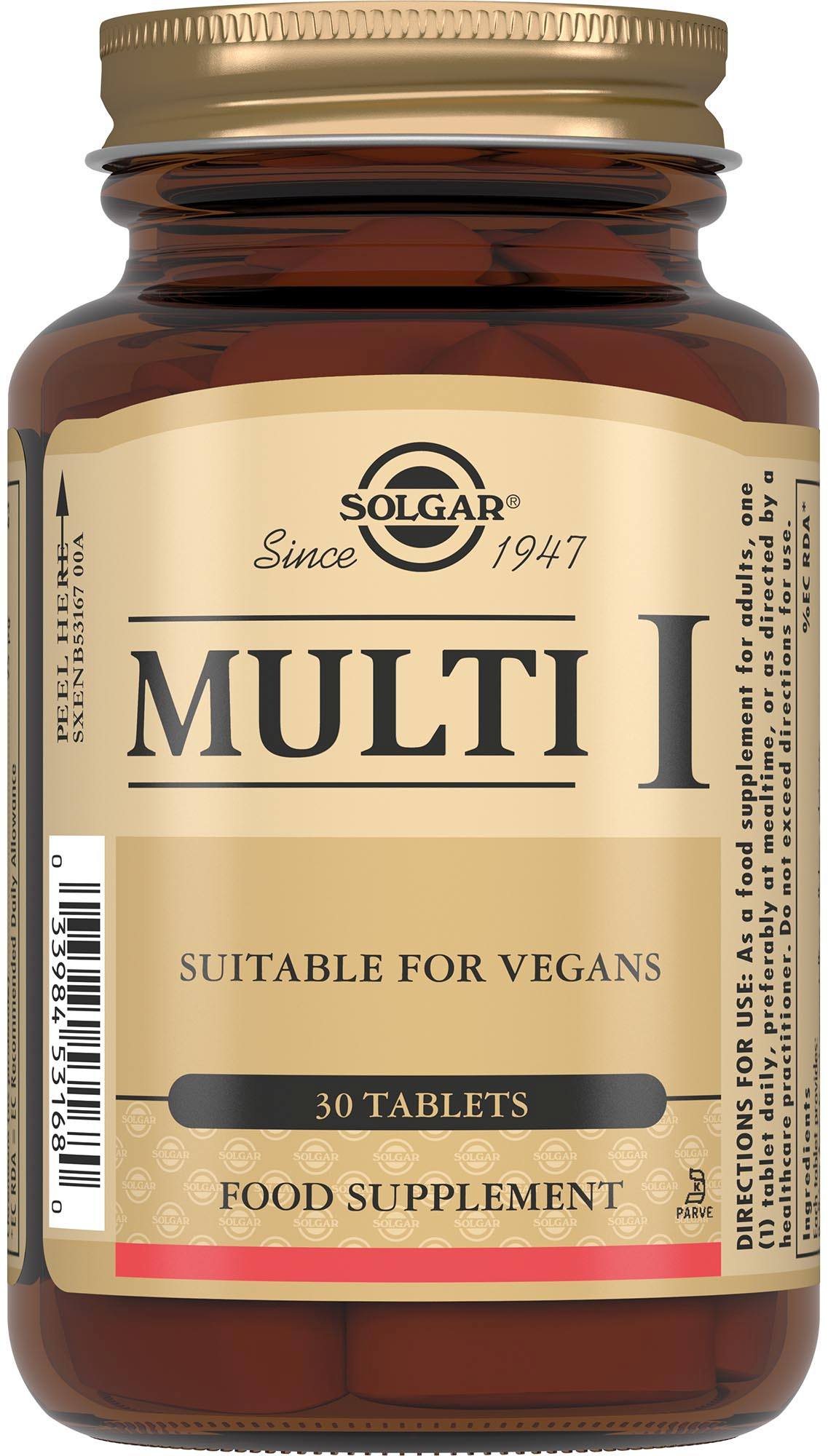 Солгар Мульти-I, таблетки, 30 шт. ренни таблетки мятные жевательные без сахара 12 шт