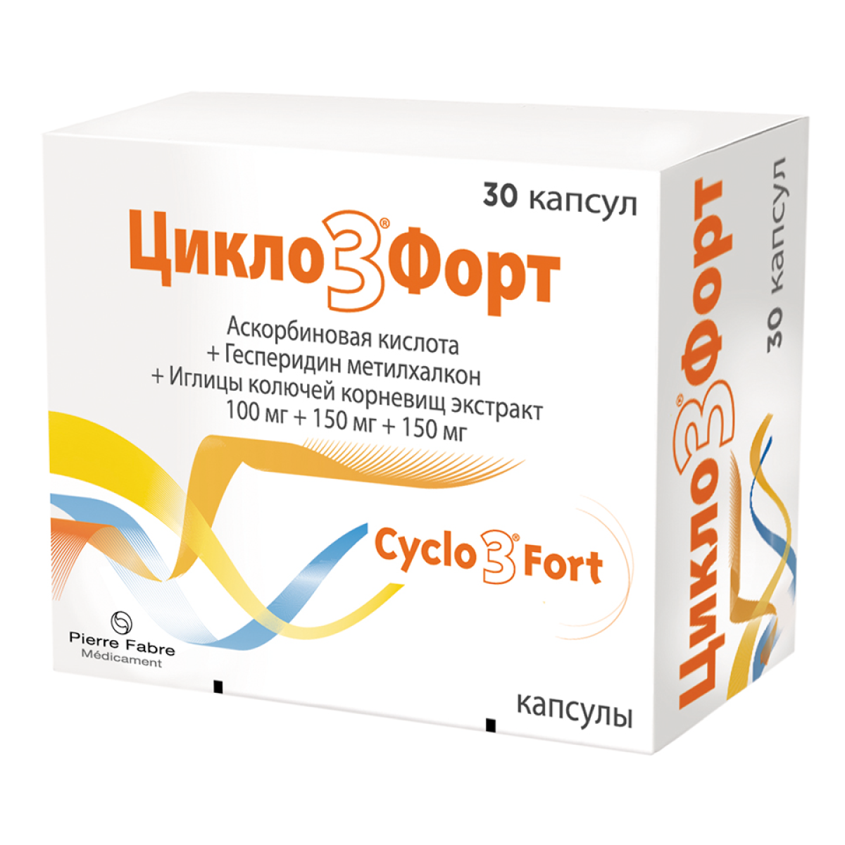 

Цикло 3 Форт, капсулы 100 мг +150 мг +150 мг, 30 шт.