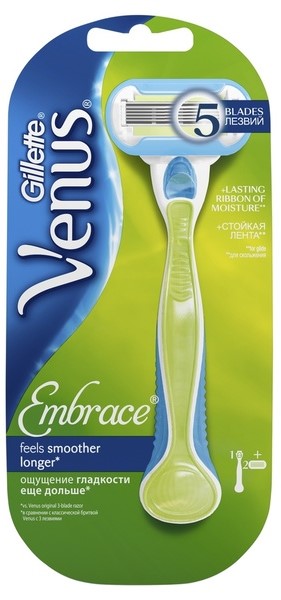 

Gillette Venus Embrace станок + кассеты 2 шт., 1 шт.
