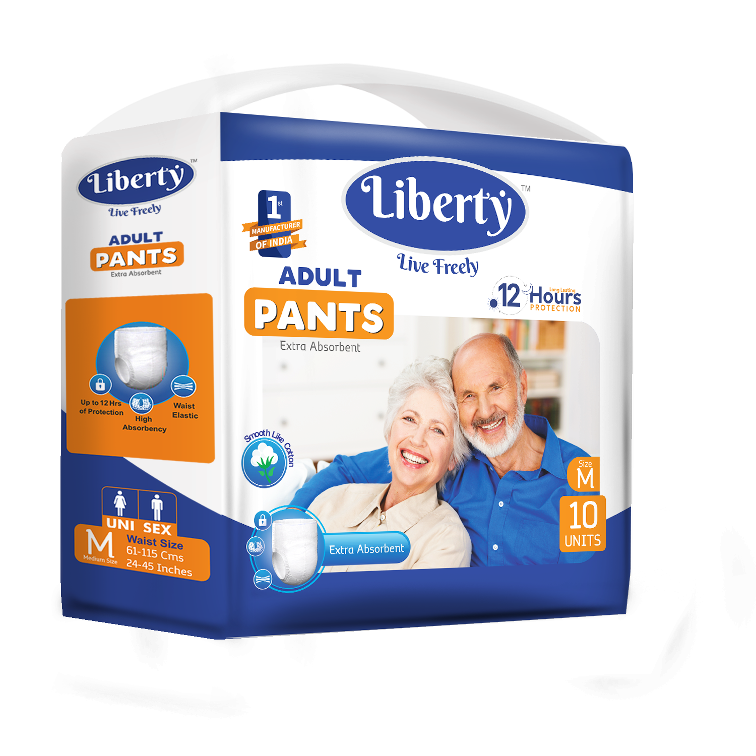 Подгузники-трусики для взрослых Liberty Premium р, M (объем талии 61-115 см), 10 шт.