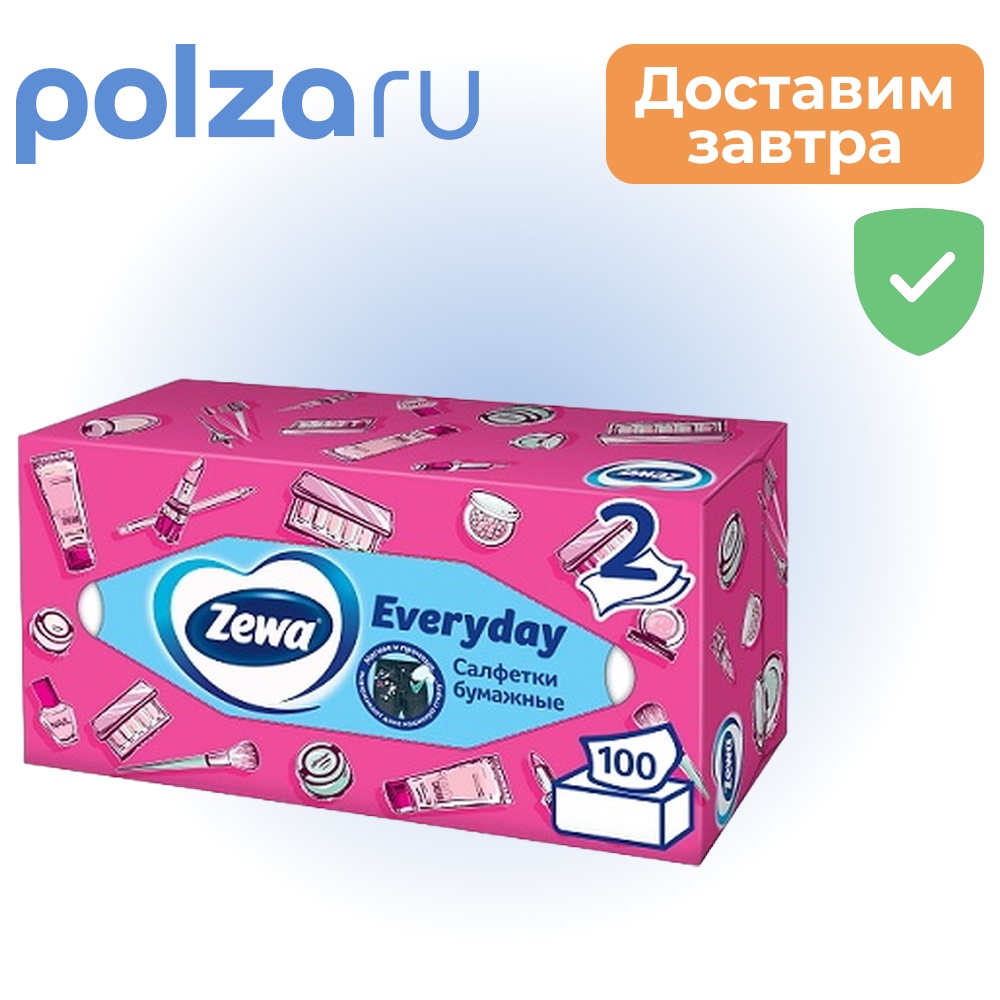 Зева Эвридей, салфетки бумажные, 100 шт.