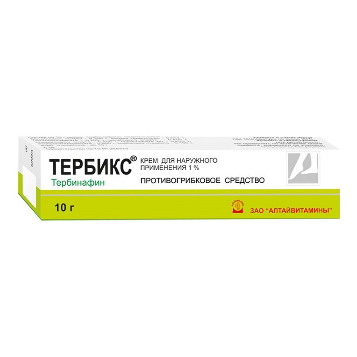 Тербикс, крем 1% 10 г, 1 шт.