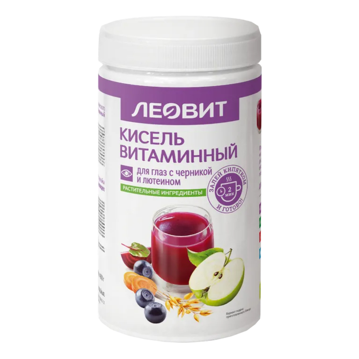 Леовит Кисель Витаминный для глаз с черникой и лютеином, 400 г