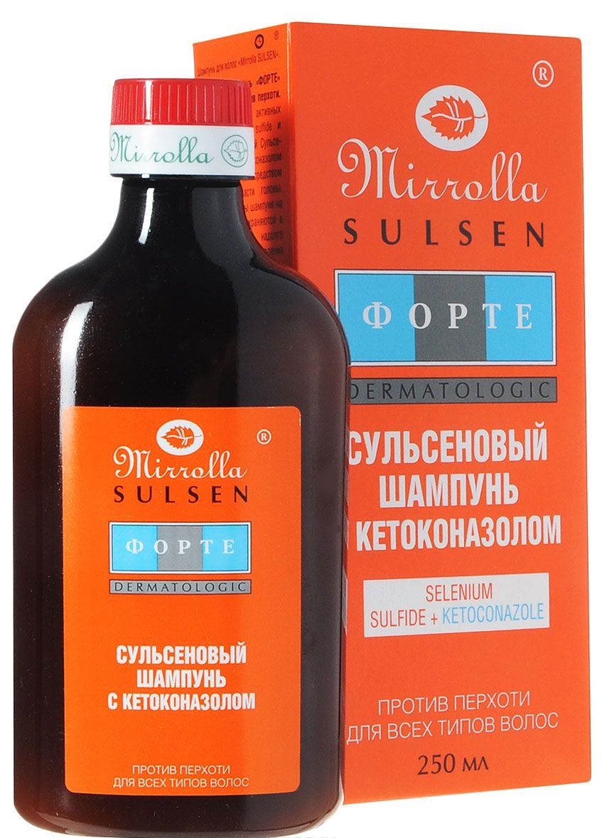 Mirrolla Сульсен Форте, шампунь с кетоконазолом, 150 мл