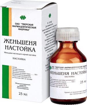 Женьшеня настойка 25 мл