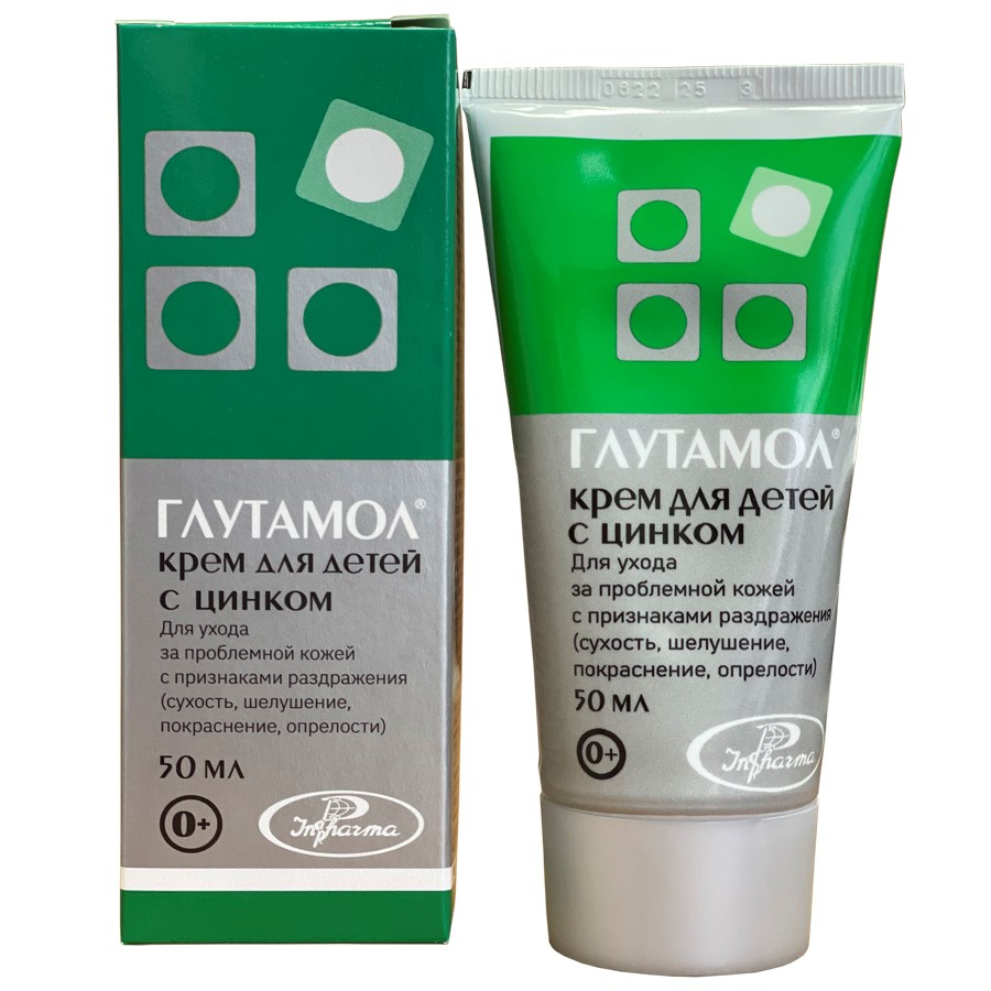 

Глутамол, крем косметический для детей (с цинком) 50 мл