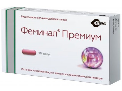 Феминал Премиум, капсулы 221 мг, 30 шт. артишок молочной чертополох одуванчик avicenna amd капсулы 60 шт
