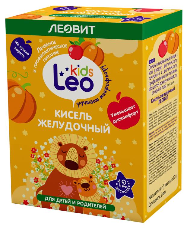Леовит Leo Kids Кисель Желудочный для детей, пакетик 12 г, 5 шт.