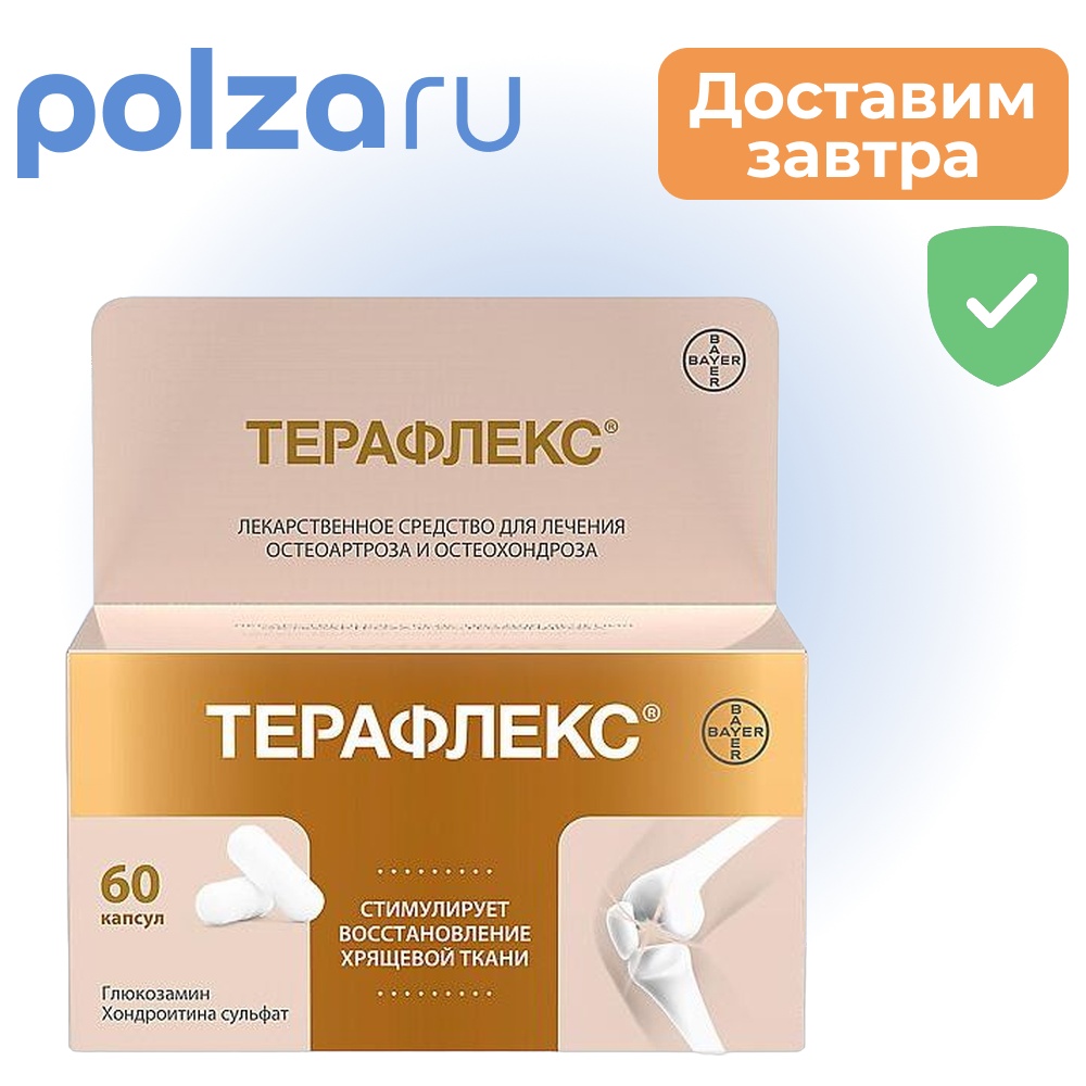 

Терафлекс, капсулы 500 мг+400 мг, 60 шт.