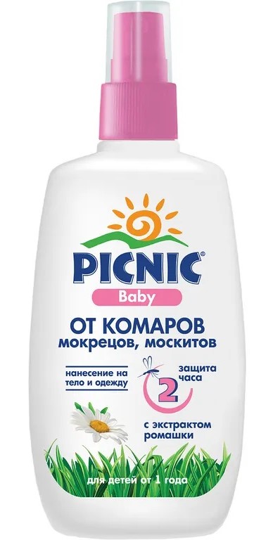 Picnic Baby спрей от комаров 120 мл