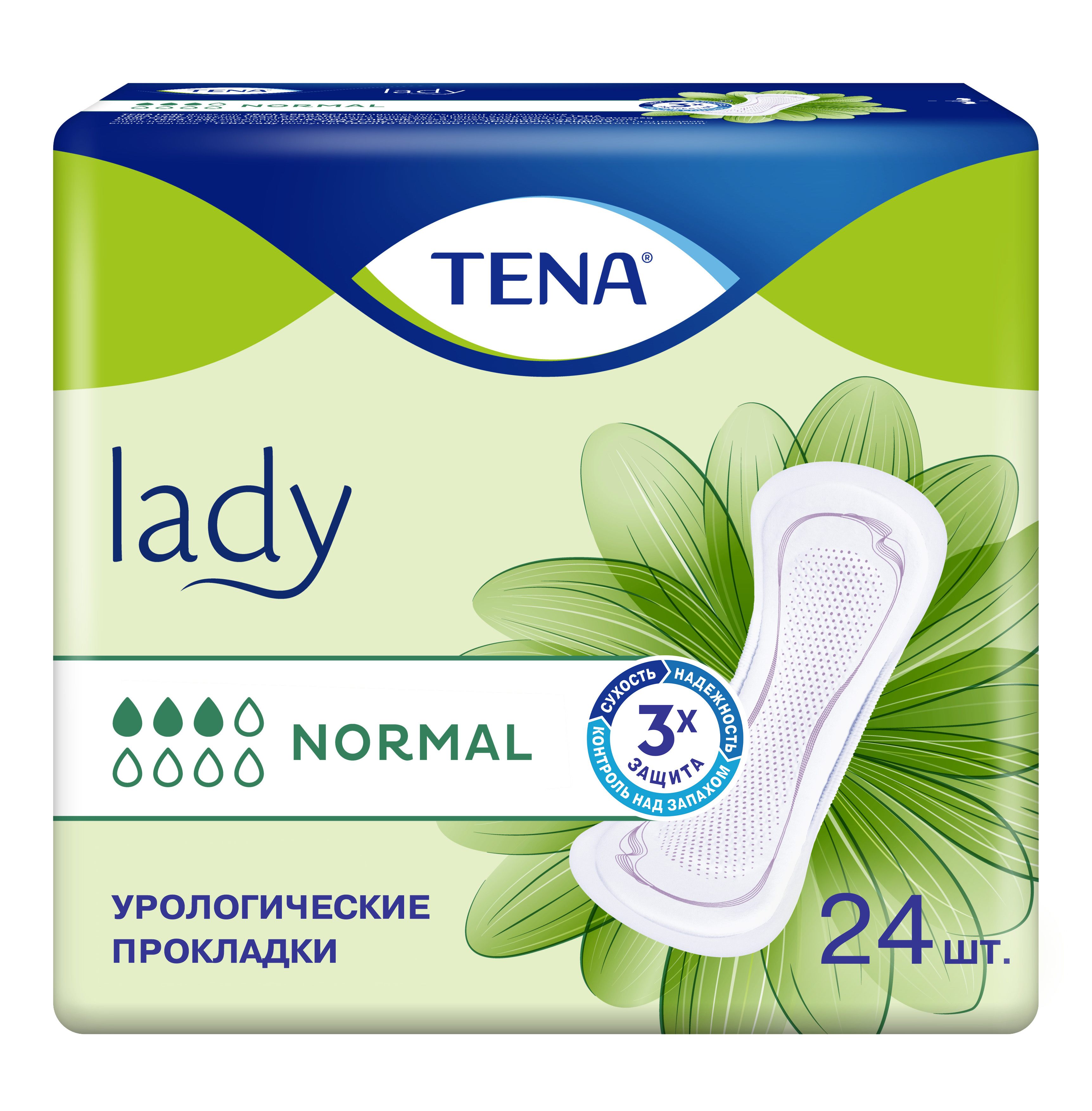Тена Lady нормал, прокладки урологические, 24 шт. lady