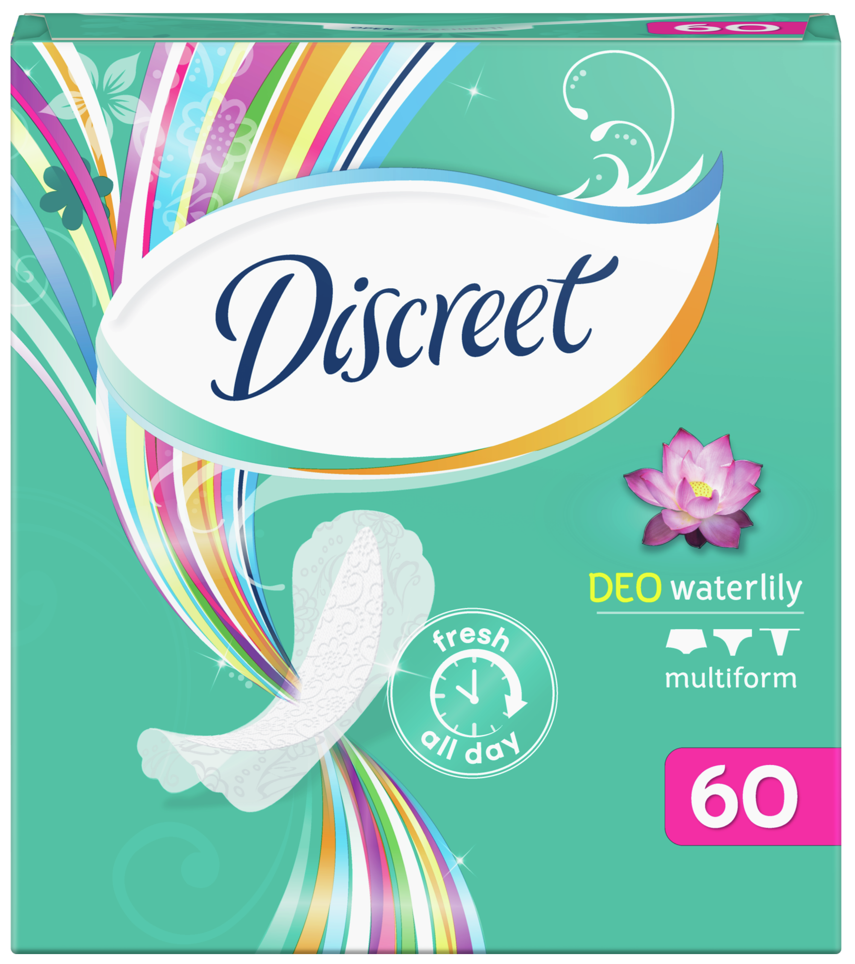 

Discreet Мультиформа Део Водная лилия трио, прокладки, 60 шт.