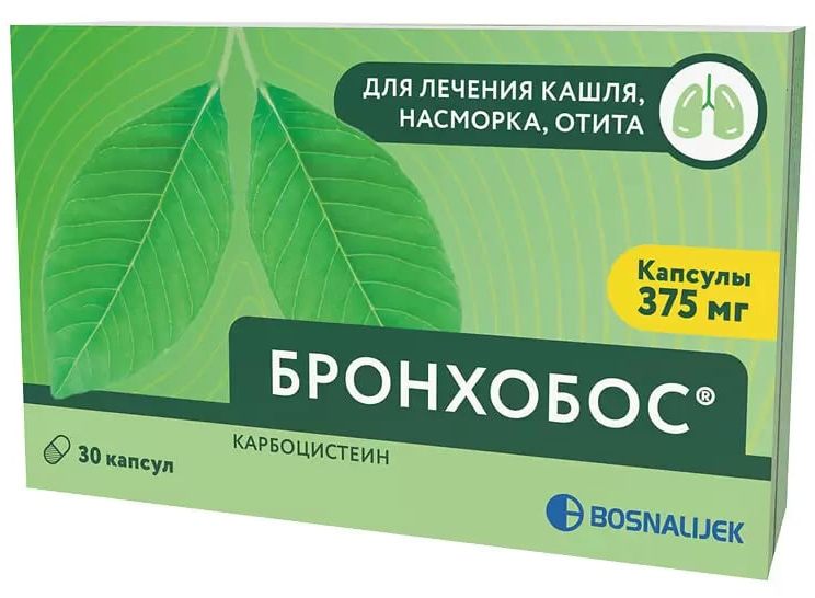 

Бронхобос, капсулы 375 мг, 30 шт.