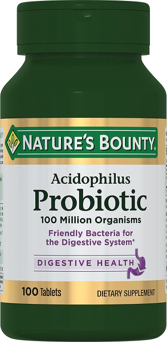 Natures Bounty Ацидофилус пробиотик таб 100 шт